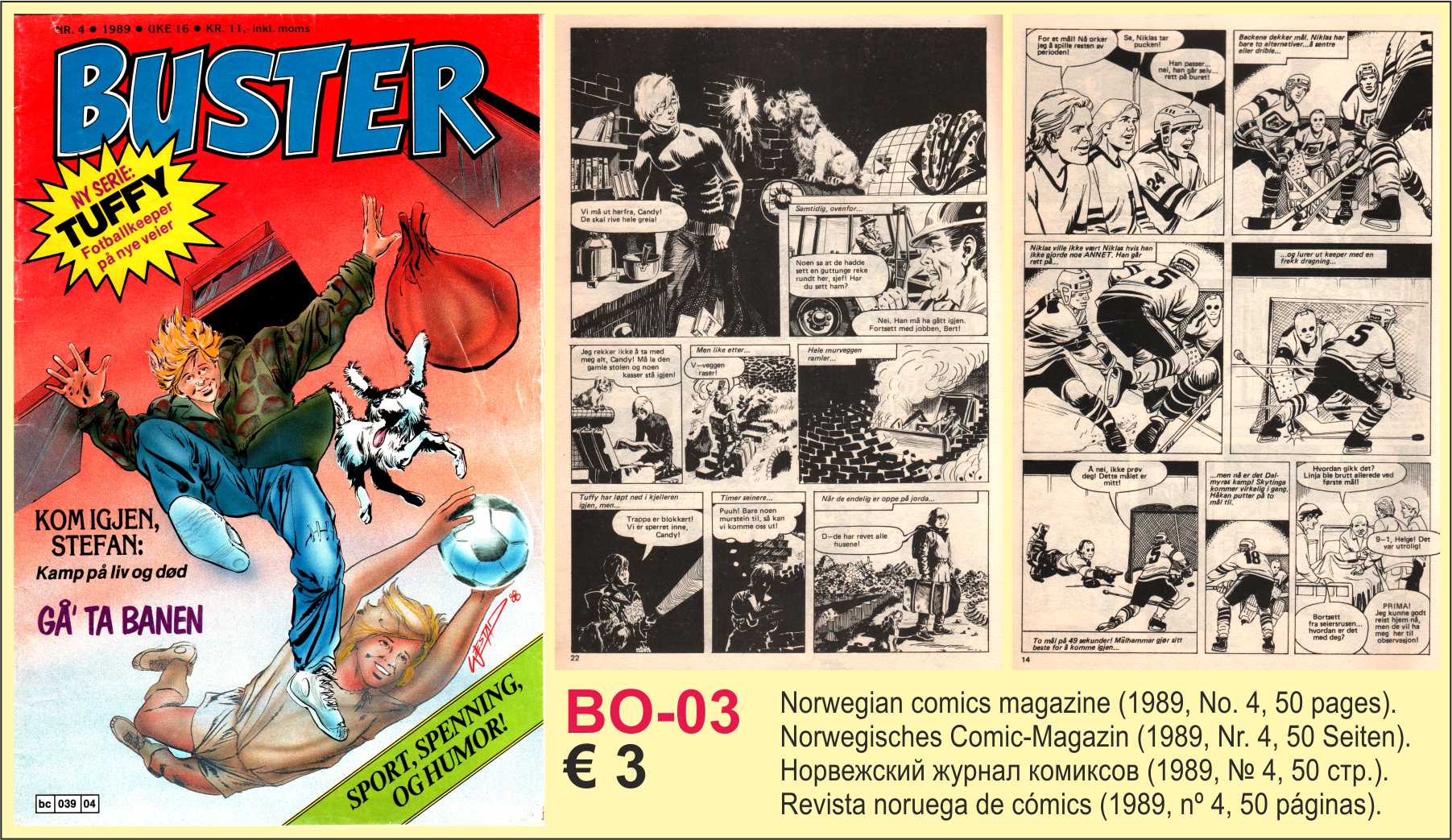 BO-03 Comics magazine Buster Norway